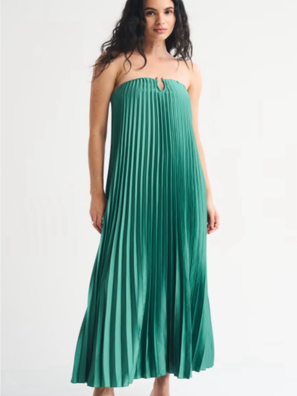 Abercrombie & Fitch Giselle Hardware Flowy Maxi Dress Size Small